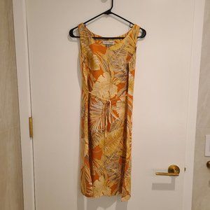 Tori Richard Lightweight Orange Hawaiian Dress